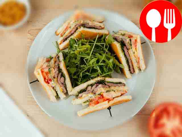 Клаб-сэндвич с говядиной