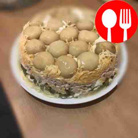 Сытный салат «Лесная поляна»