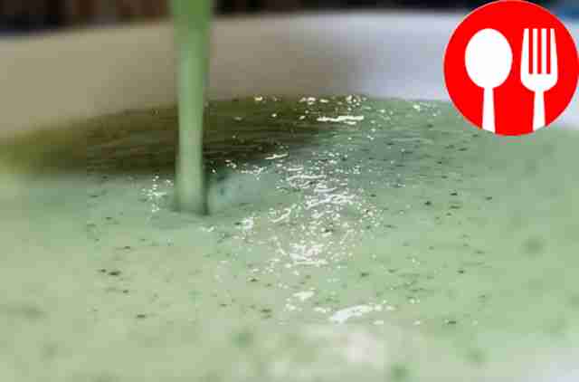 Затем взбиваем вручную венчиком, добавляя...