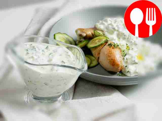 Соус дзадзики с винным уксусом