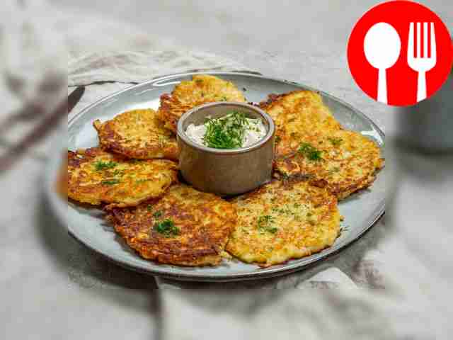 Картофельные драники с сыром