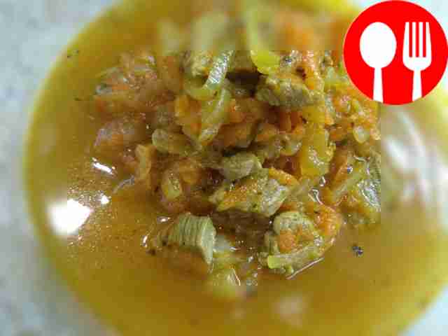 Гуляш из бедра индейки