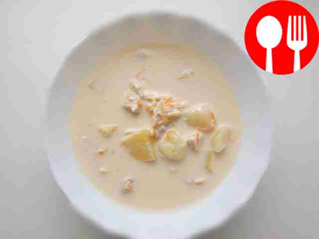 Быстрый сырный суп с куриным филе