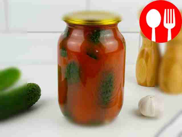 Огурцы в кетчупе чили на зиму