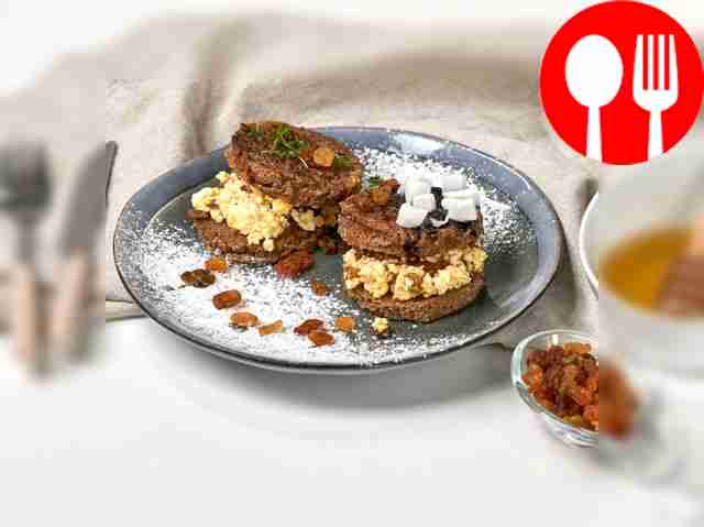 Тост с рижским хлебом