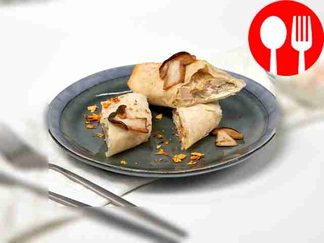 Фило с белыми замороженными грибами