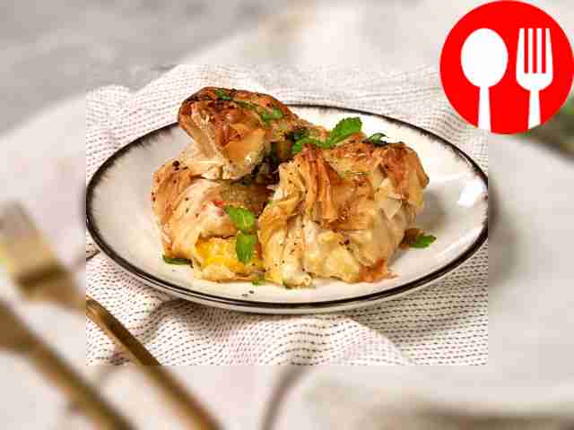 Фило с тигровыми креветками