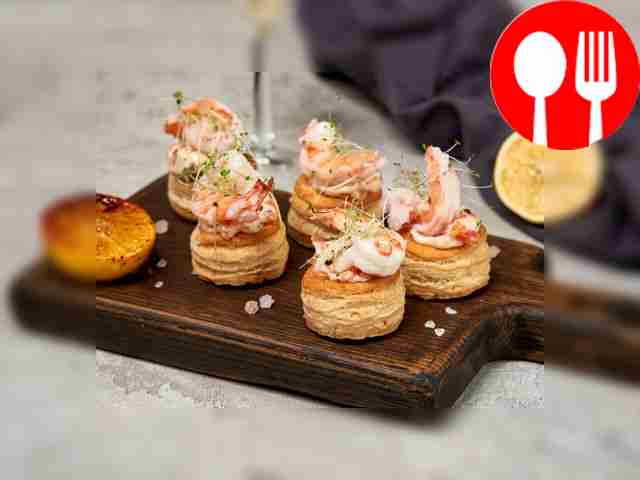 Волованы с креветками