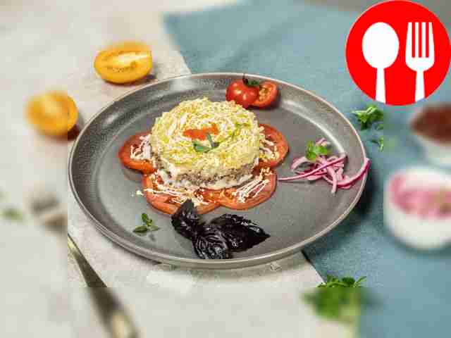 Рыбный салат с сыром