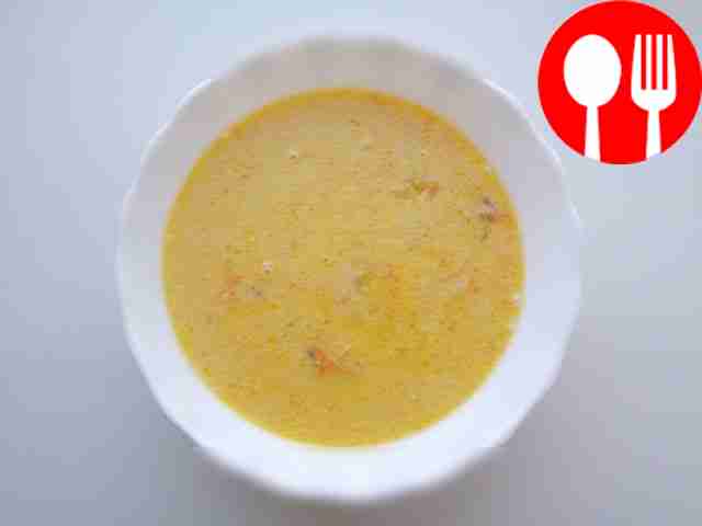 Домашний сырный суп с куриным бульоном