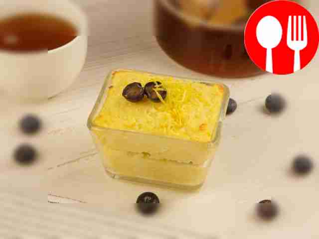 Творожная запеканка с голубикой