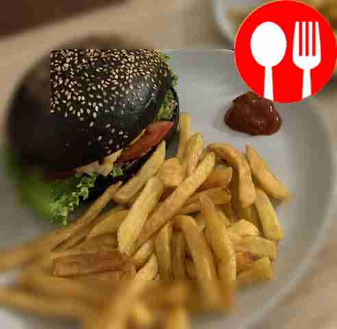 Бургер с креветками