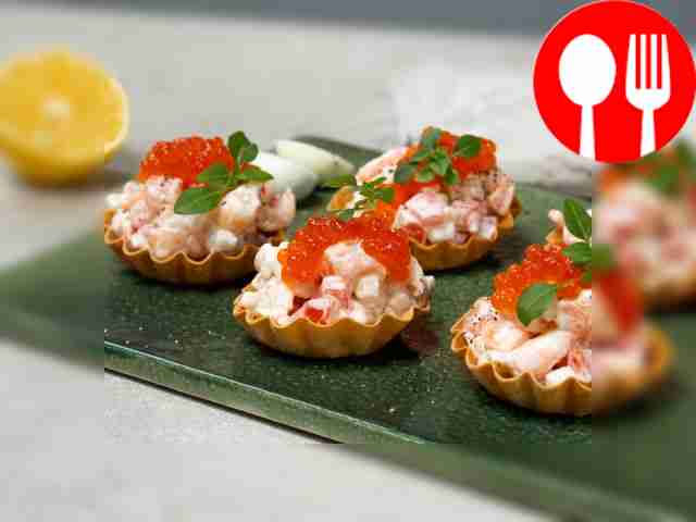 Салат «Царский» с икрой