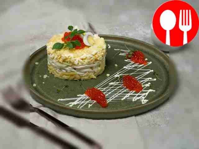 Салат «Царский» с кальмарами