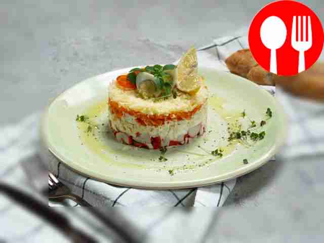Салат «Царский» с крабовыми палочками