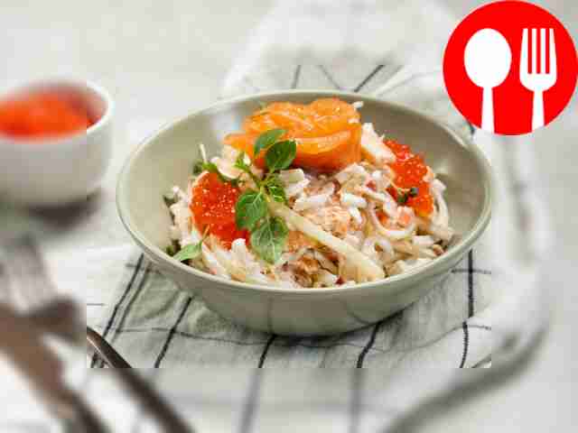 Салат «Царский» с красной рыбой