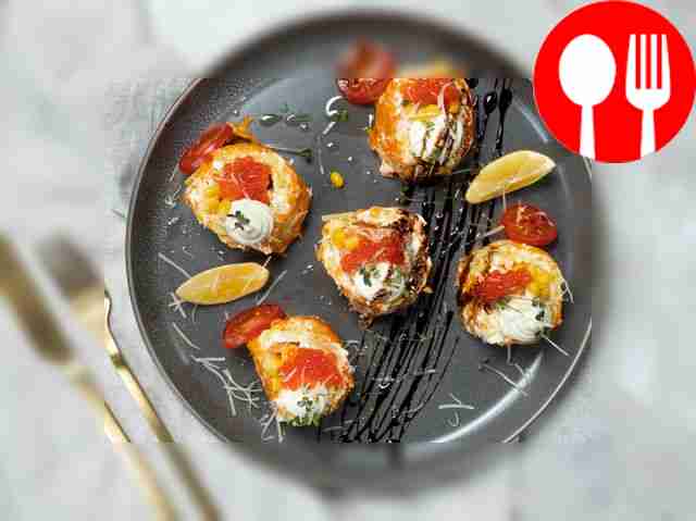 Салат-рулет «Царский» с красной рыбой: перед...