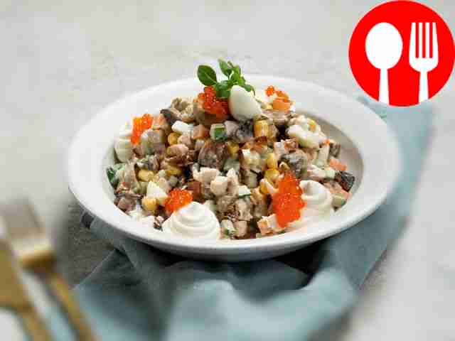 Салат «Царский» с курицей классический