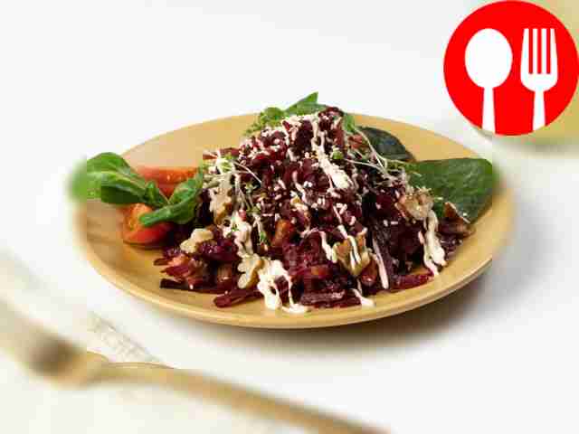 Салат «Свекла по-царски» с грецкими орехами