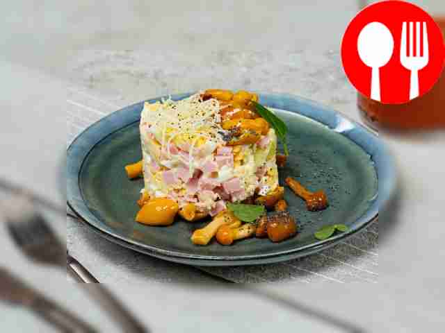 Салат «Грибная поляна», пошаговый рецепт