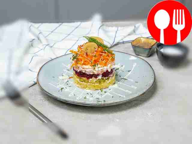 Вафельный торт-салат