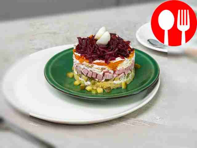 Торт-салат из свеклы