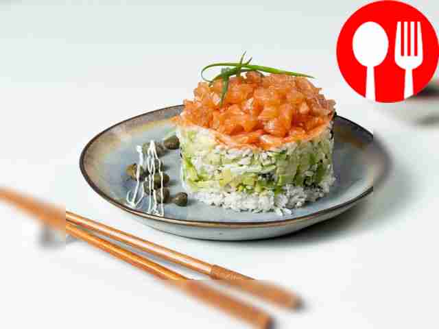 Салат-торт-суши слоями