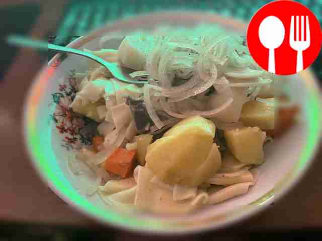 Сытный бешбармак