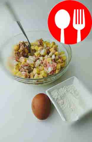 Поместить овощи в миску, добавить специи и...