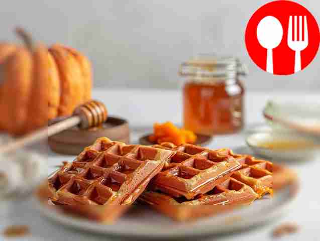 Сладкие тыквенные вафли
