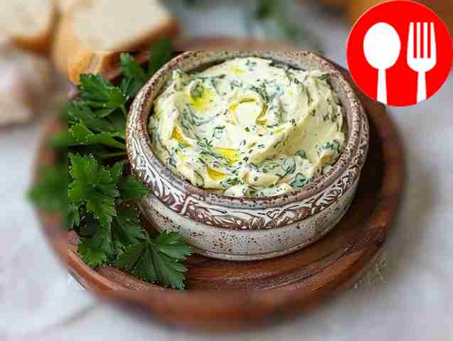 Ароматное чесночное масло с петрушкой