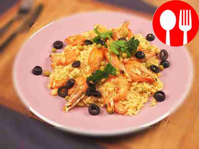 Паэлья с креветками