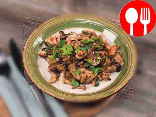 Жареные замороженные опята