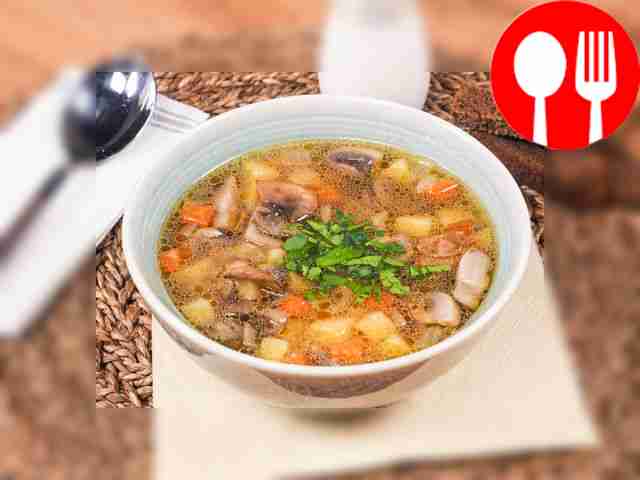 Грибной суп из шампиньонов