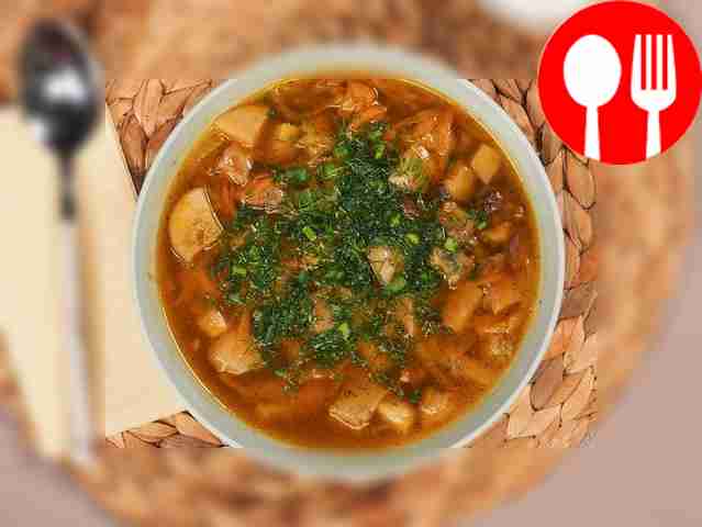 Классический суп из белых грибов