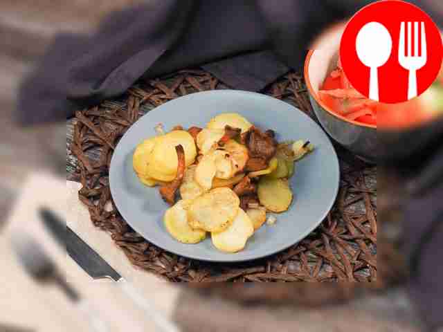 Картошка с лисичками