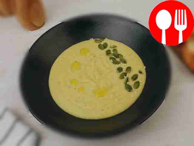 Суп-пюре с нутом и карри