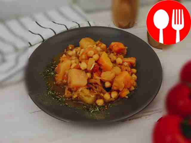 Тыква с нутом