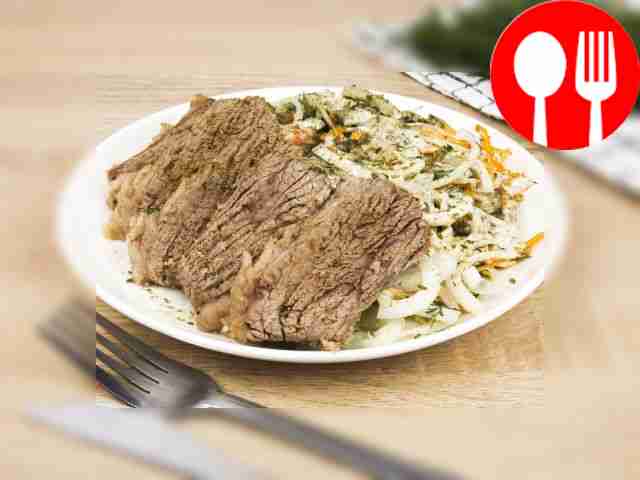 Салат с говядиной и болгарским перцем