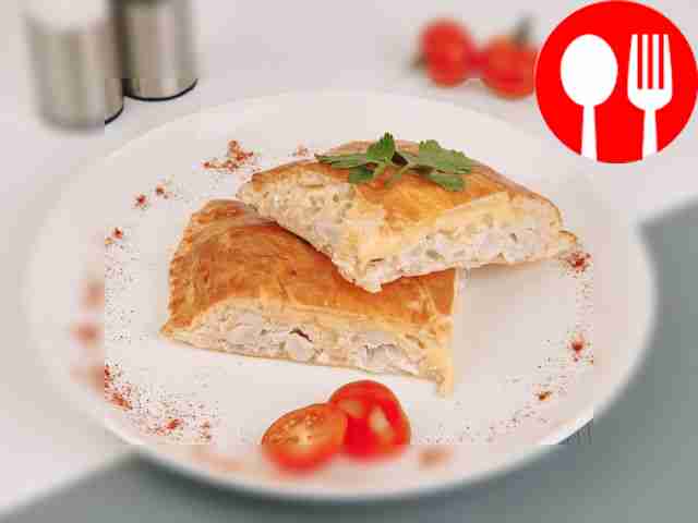 Запеченный пирог с курицей