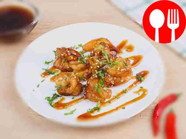 Жареные креветки