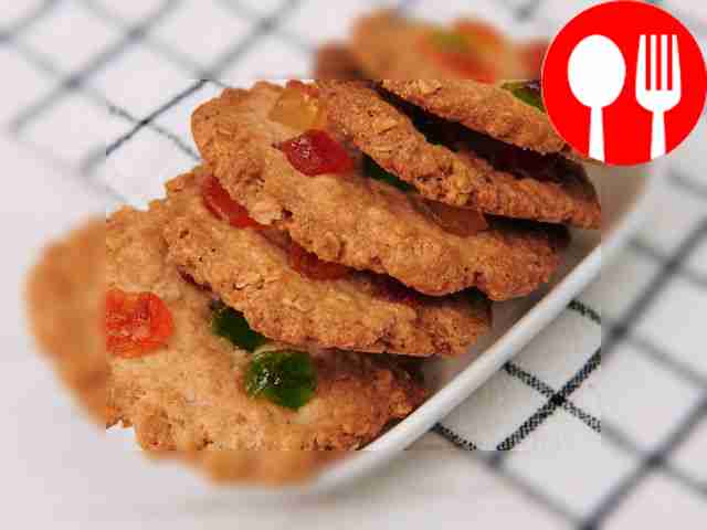 Овсяное печенье с цукатами