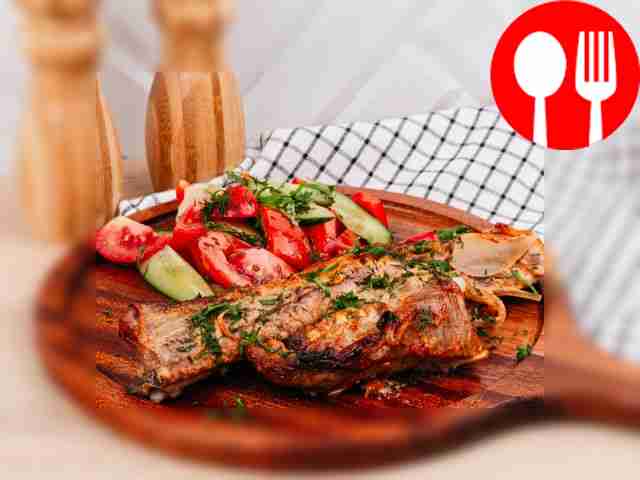 Запеченные свиные ребрышки