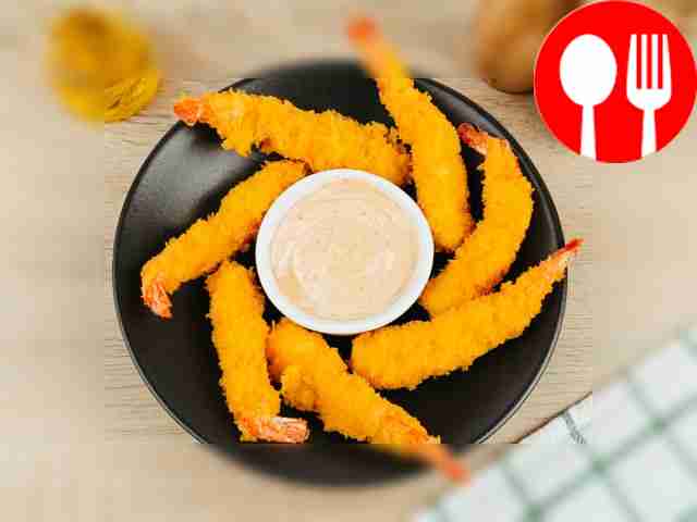 Креветки в сухарях панко