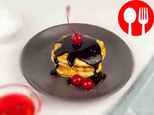 Оладьи на горячем кефире