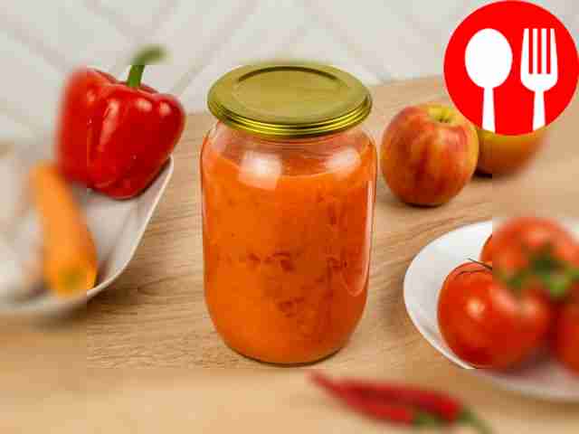 Аджика из помидоров, моркови и болгарского перца