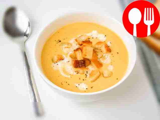 Крем-суп с семгой и сливками