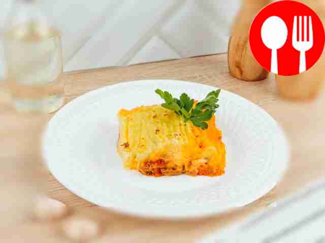 Запеканка из картофельного пюре с фаршем