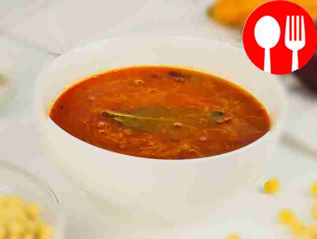 Вегетарианский рассольник с нутом