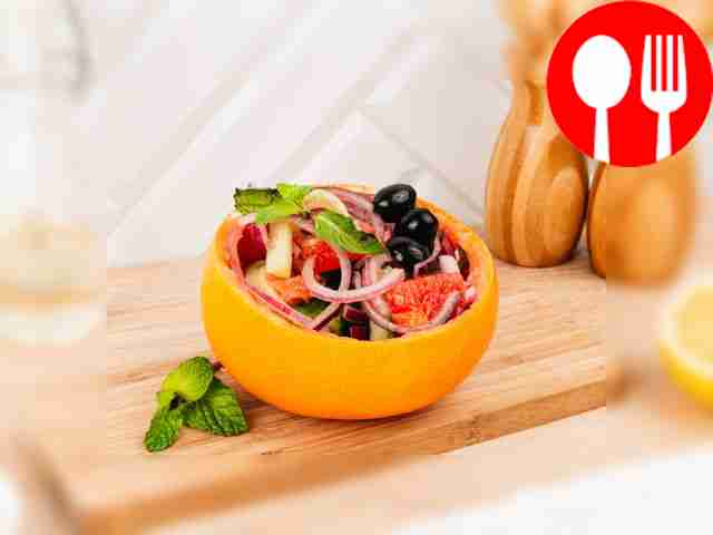 Марокканский салат с грейпфрутом